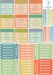 School Labels : Single Line - Subject Labels Boy Tones