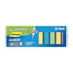 10PK Rainbow Sponges