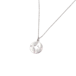 Silver Northern Star Compass Pendant Necklace - Silver