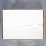 Land Ink 1 Art Print - A2 Framed Canvas With Natural Wood Frame