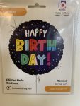 Happy Bday Royal Holo Glitter 18INCH