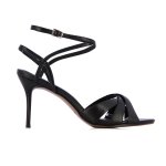 Stiletto Ankle Strap Sandal -black