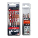 Alpen 3PC Porcelain C Protector Drill Bits & 5PC Profi Multicut Drill Bits ALP3031031