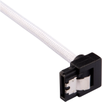 Premium Sleeved Sata Data Cable Set With 90 Connectors White 30CM CC-8900279