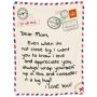 Flannel Throw Blanket Gift For Mom Soft Microfleece Blanket Printed Message