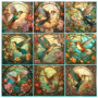 Tear Resistant Deco Print Hummingbirds