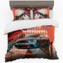 Painted Sports Car Duvet Cover Set King