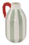 Pale Green Stripe Vase Rope 17CM