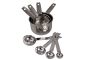 8 Piece Stainless Steel Measuring Cups And Spoons Set -250ML To 1.25ML