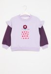 PoP Candy Colour Block Sweat Top - Lilac