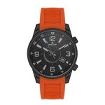 Ip Black Premium Black Dial 3 Hands Watch