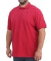 Mens Pierre Cardin Pique Golfer - 6XL / Crimson