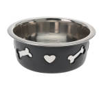 Dog Bowl S S Grey Cutout 135X65MM