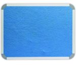 Parrot Notice Board Info Board Aluminium Frame 600 X 450MM Sky Blue