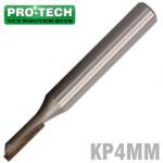 PRO-TECH Straight Bit 4mm X 13mm Single Flute Metric 1 4' Shank