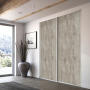 Wardrobe Sliding Door Cement H250XW92CM