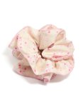 Tweens Rose Daisy Print Scrunchie