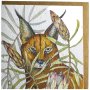 Caracal & Sugarbush Greeting Card