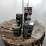 4PCS Canisters Set Silver
