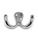 Wardrobe Hook Double Chrome Plate