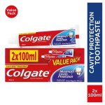 Colgate Maximum Cavity Protection Regular Fluoride & Calcium Toothpaste Value Pack 2 X 100ML
