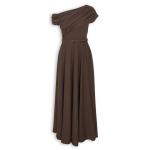 Chocolate Belted Maxi Dress
