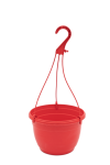 Hanging Baskets With Hanger - 25CM - Red