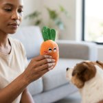 Vegetable & Fruit Plush Squeaky Dog Toy