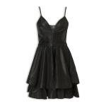 Black Sparkle MINI Tiered Dress