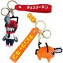 3D Chainsaw Man Anime Keychain Set