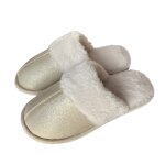 Slipper Slip On Ladies Beige Size 7-8