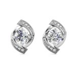Cel Sta 925 Sterling Silver 0.5CT Moissanite Diana Earrings