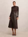 Monique Pu A-line Dress - 18 Chocolate