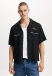 Cotton On Cabana Short Sleeve Shirt - Black Script