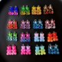 20 Pack Resin Gummy Bear Charms With Sparkles - Perfect For Diy Jewelry Hair Accessories Phone Case Decor And Home D Cor. Adorable Animal Theme