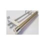 Curtain Track Kit Double Rail With Cover 38MM Silver 2M