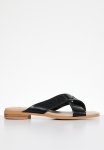 Polo Cross Strap Mule - Black