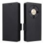 Side Buckle Lychee Patterned Leather Cover Compatible With Honor X9B