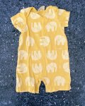 Keedo Yellow Elephant Romper 3 6M