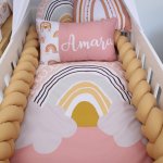 Cot Bumper Braided 3 Strand Golden