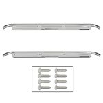 Lqi Door Sill Plates W hardware Pair Compatible With Gmc Chevy C10 C20 C30 K10 K20 K30 Truck 1967 1968 1969 1970 1971 1972 28864