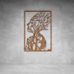Lady Nature Wall Art - 1500 X 1000 X 20 Rust Coat Outdoor