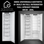Smeg Univer Aesthetic A+ Built-in Fully Integrated Upright Freezer - 204L
