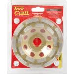 Tork Craft - Dia. Cup Wheel 115 X 22.23MM Dbl Row Laser Welded