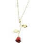 Valentines Day Rose Pendant Necklace