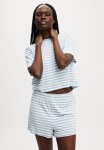 Cotton On So Soft Short Sleeve Jersey Sleep Set - Windsurfer Claire Stripe