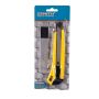 Utility Knife - Retractable - 5 Spare Blades - Yellow - 20MM - 8 Pack