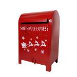 Mailbox Red 15X11.5X23CM - Northpole Express
