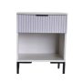 Nova Bedside Table- White