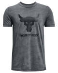 Boys' Project Rock Show Your Grid Short Sleeve - Pitch Gray Ymd